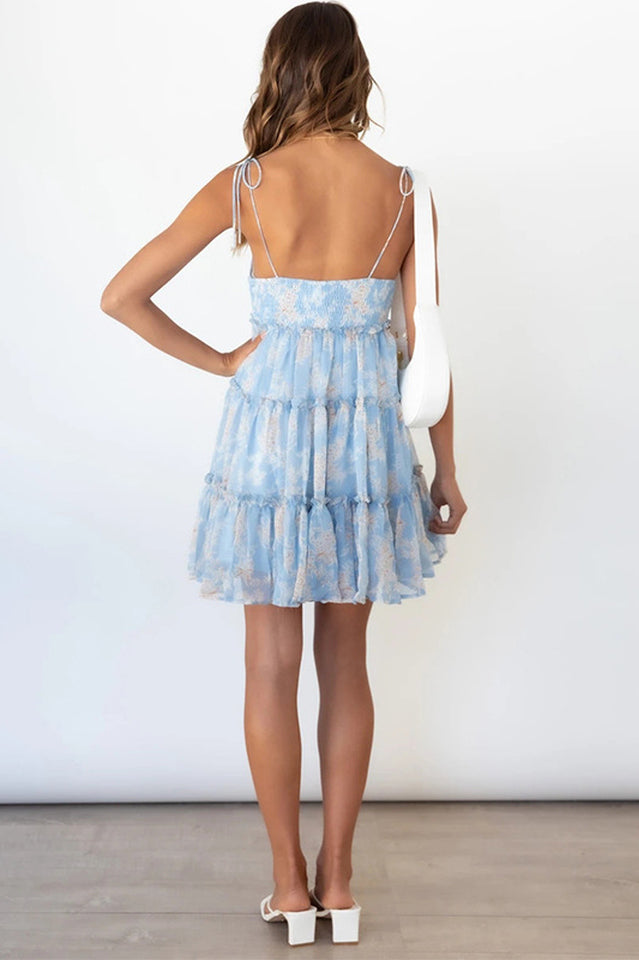 Floral Ruffled Mini Dress | Dress In Beauty
