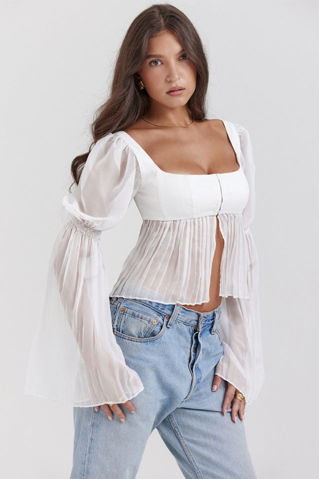 Lucie Chiffon Bustier Top | Dress In Beauty