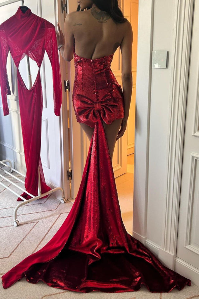 Giselle Bow Tail Mini Dress | Dress In Beauty