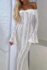 Belle Floral Lace Off Shoulder Maxi Dress | Dress In Beauty