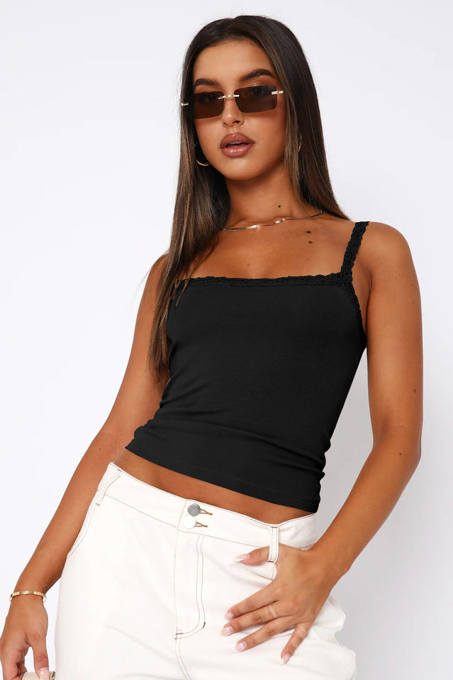 Solid Square Neck Top | Dress In Beauty