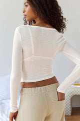 Self Design Scoop Neck Top | Dress In Beauty