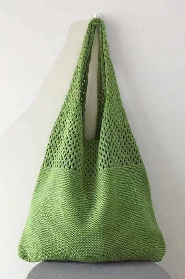 Knit Design Shoulder Bag | Dress In Beauty