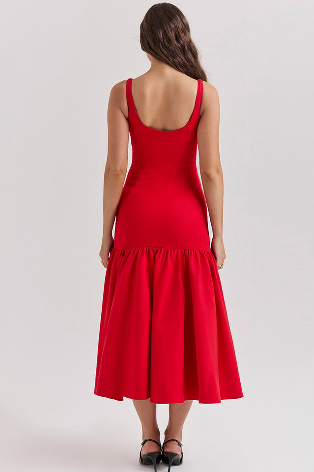 Amore Dropped Waist Midi Dress | Dress In Beauty