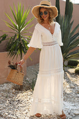 Chic White Boho Dress | Dress In Beauty