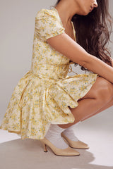 Faith Vintage Floral Pleated Mini Dress | Dress In Beauty