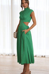 Cutout Waist Midi Dress | Dress In Beauty