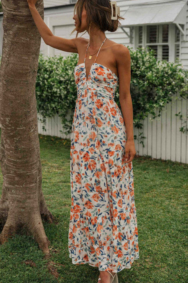 Asiah Halter Neck Maxi Dress | Dress In Beauty