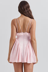 Amaris Ballet Pink Mini Dress | Dress In Beauty