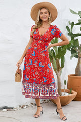 Kamoni Floral Print Boho Maxi Dress | Dress In Beauty