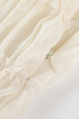 Ruffle Tunnel Gown in Cloud