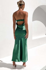 Half Open Back Sleeveless Silky Dress | Dress In Beauty