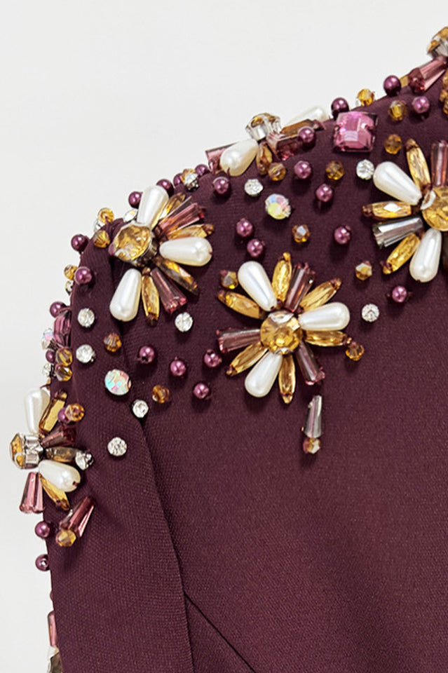 Abigail Embellished V-Neck Maxi Dress | Dress In Beauty