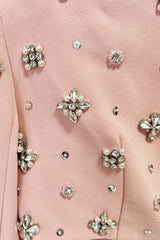 Crystal Cape Sleeve Maxi Dress