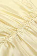 Blaise Yellow Satin Maxi Dress