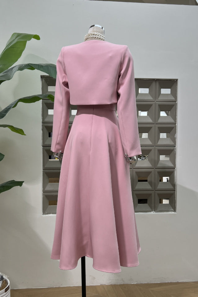 Cora Cropped Jacket + Midi Dress Set | Dress In Beauty