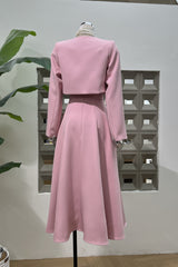 Cora Cropped Jacket + Midi Dress Set | Dress In Beauty