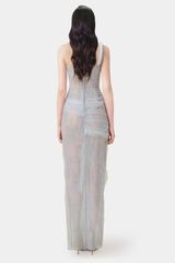 One Shoulder Lace Corset Maxi Dress | Dress In Beauty