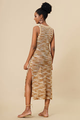 Knitted Cutout Split Beach Cover Up Dress | Dress In Beauty