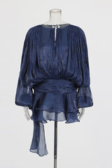 Beryl Pleated Ruffle Hem Mini Dress | Dress In Beauty