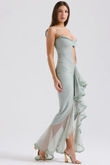 Gabriella Light Peach Ruffle Dress | Dress In Beauty
