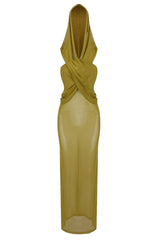 Carleigh Ruche Maxi Dress With Headscarf | Dress In Beauty