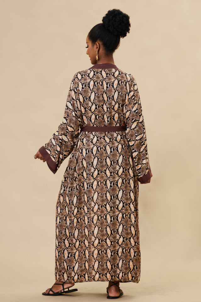 Print Belted Kimono Dress | Dress In Beauty