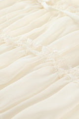 Ruffle Tunnel Gown in Cloud