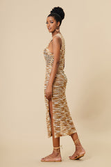 Knitted Cutout Split Beach Cover Up Dress | Dress In Beauty