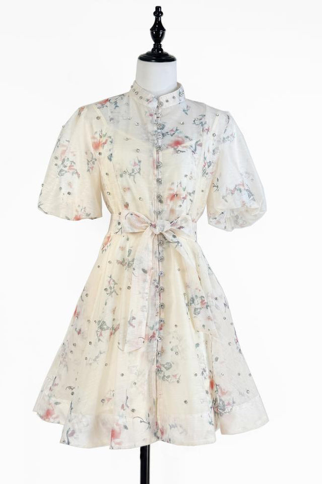 Caroline Floral Print Mini Dress | Dress In Beauty