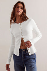 Ainoa Bordeaux Cardigan