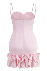 Draped Ruffle Mini Bustier Dress | Dress In Beauty