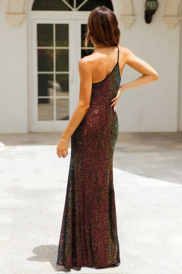 Riley Sequin Slit Maxi Dress | Dress In Beauty
