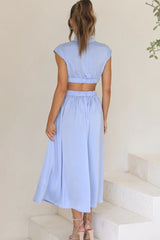 Cutout Waist Midi Dress | Dress In Beauty