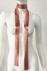Metal Sequins Necktie Scarf