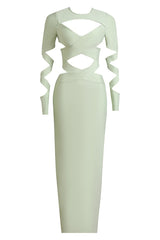 Messiah Cutout Maxi Bandage Dress | Dress In Beauty