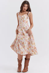 Saira Floral Print Midi Sundress | Dress In Beauty