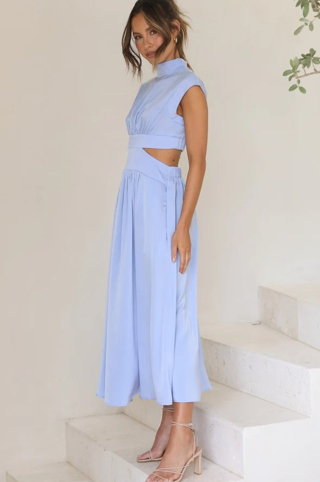 Cutout Waist Midi Dress | Dress In Beauty