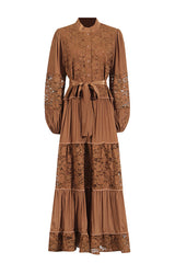 Quenna Lace Panel Midi Dress | Dress In Beauty