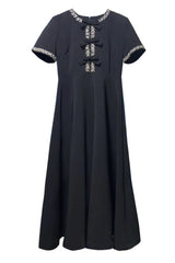 Zoe Bowknot Crystal-Embellished Midi Dress