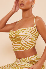 Plisse Strappy Cow Neck Top + Skirt Set | Dress In Beauty