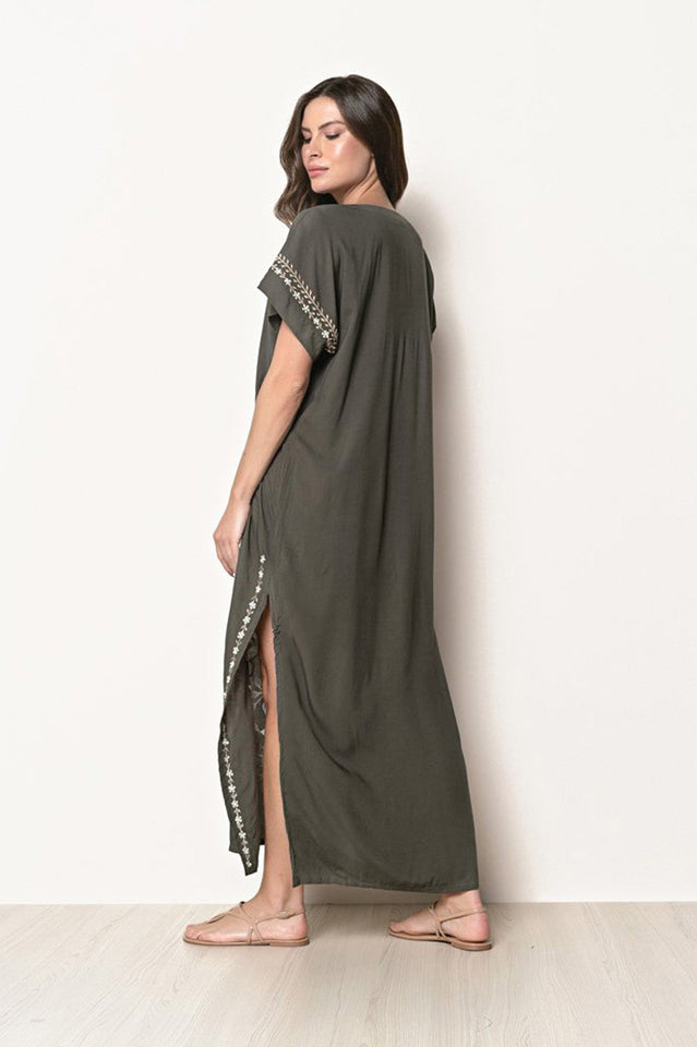 Boho Print Slit Dress | Dress In Beauty