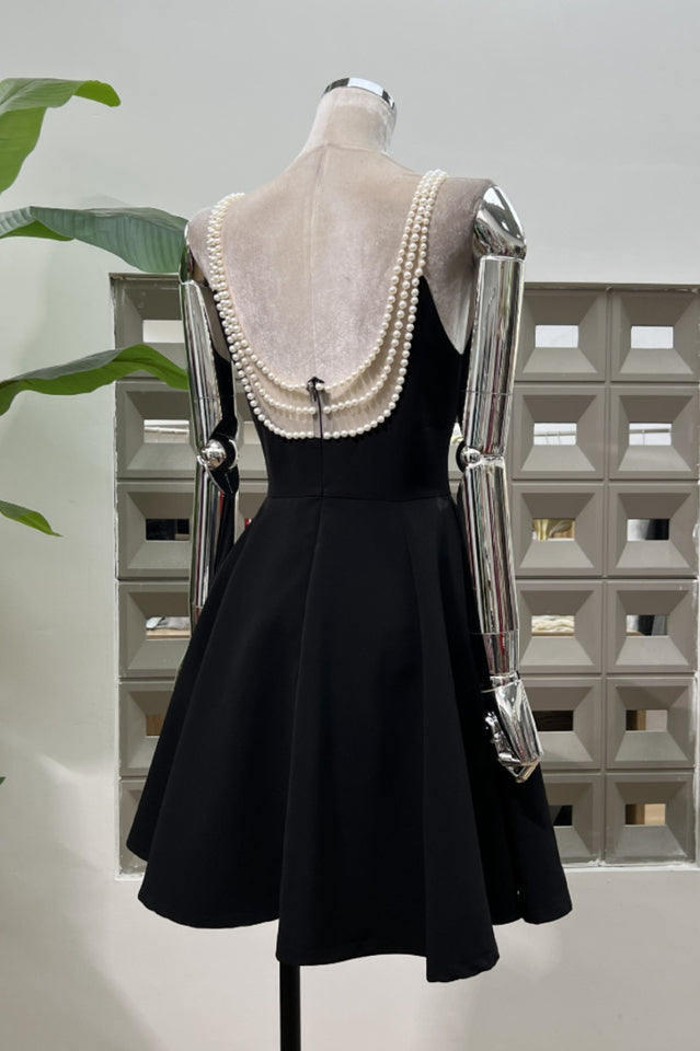 Esther Pearl Embelished Open Back Mini Dress | Dress In Beauty