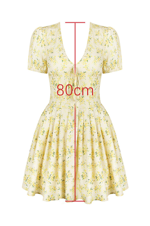 Faith Vintage Floral Pleated Mini Dress | Dress In Beauty