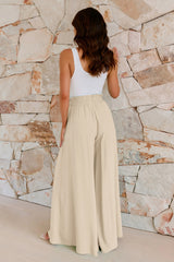 Basic High Waisted Flare Trousers | Dress In Beauty