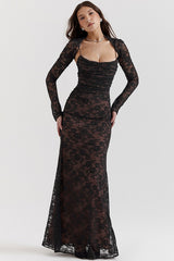 Vintage Cream White Lace Maxi Dress | Dress In Beauty