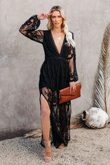 Boho Lace Maxi Dress | Dress In Beauty