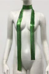 Metal Sequins Necktie Scarf