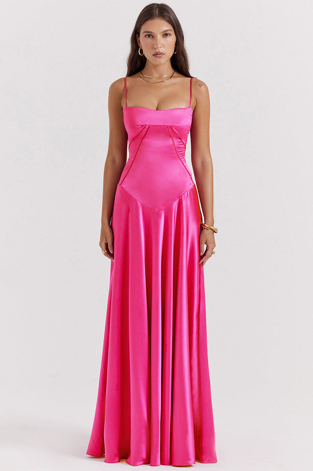 Anabella Black Lace Up Maxi Dress | Dress In Beauty