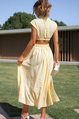 Cutout Waist Midi Dress | Dress In Beauty